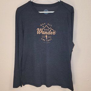 Life is Good Long Sleeve Cool Tee Crew Neck T-Shirt